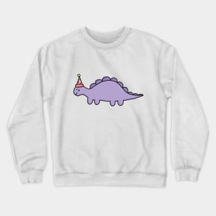 cute stegosaurus dinosaur design Crewneck Sweatshirt